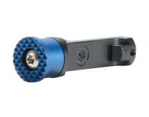 WALTHER Q-SERIES EXTENDED MAG REL BUTTON (RND BLUE)